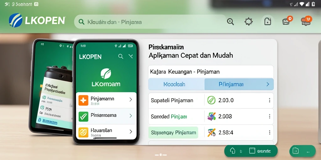 Antarmuka LKOPEN yang sederhana dan mudah digunakan.