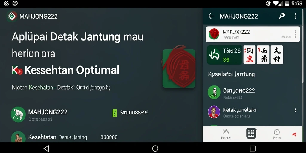 Antarmuka canggih aplikasi Detak Jantung MAHJONG222.
