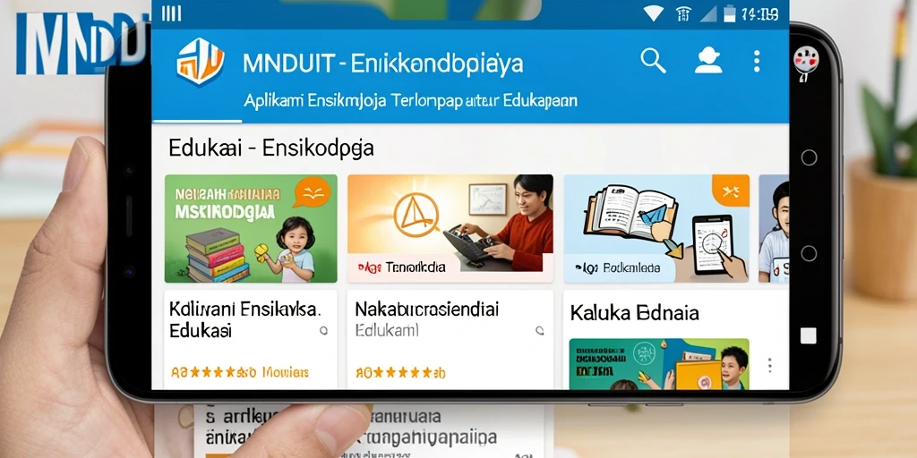 Antarmuka aplikasi MNDUIT yang informatif dan menarik.