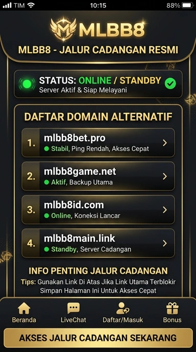 Tampilan link alternatif mlbb8