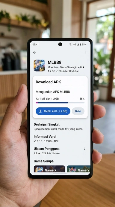 Tampilan halaman APK mlbb8